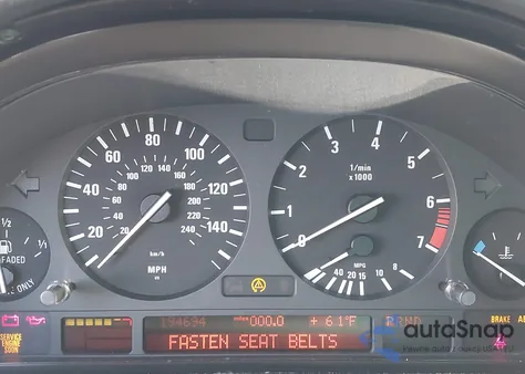 2002 BMW X5 3.0I z USA, uszkodzony, nr VIN 5UXFA53512LP43875